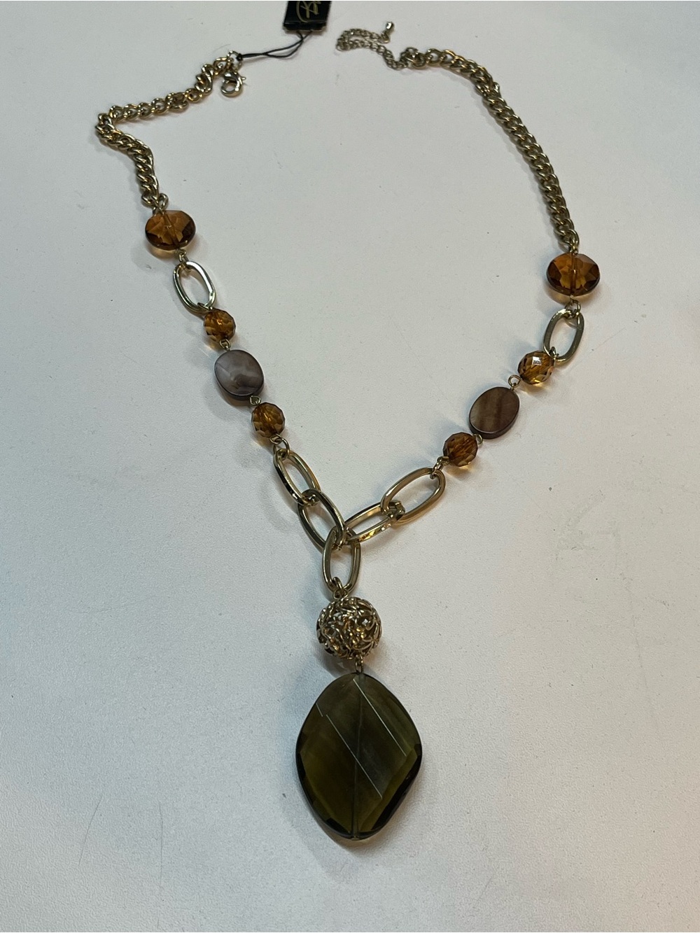 Gorgeous New with Tag Birch Hill Y Pendant Necklace! Y2K style!